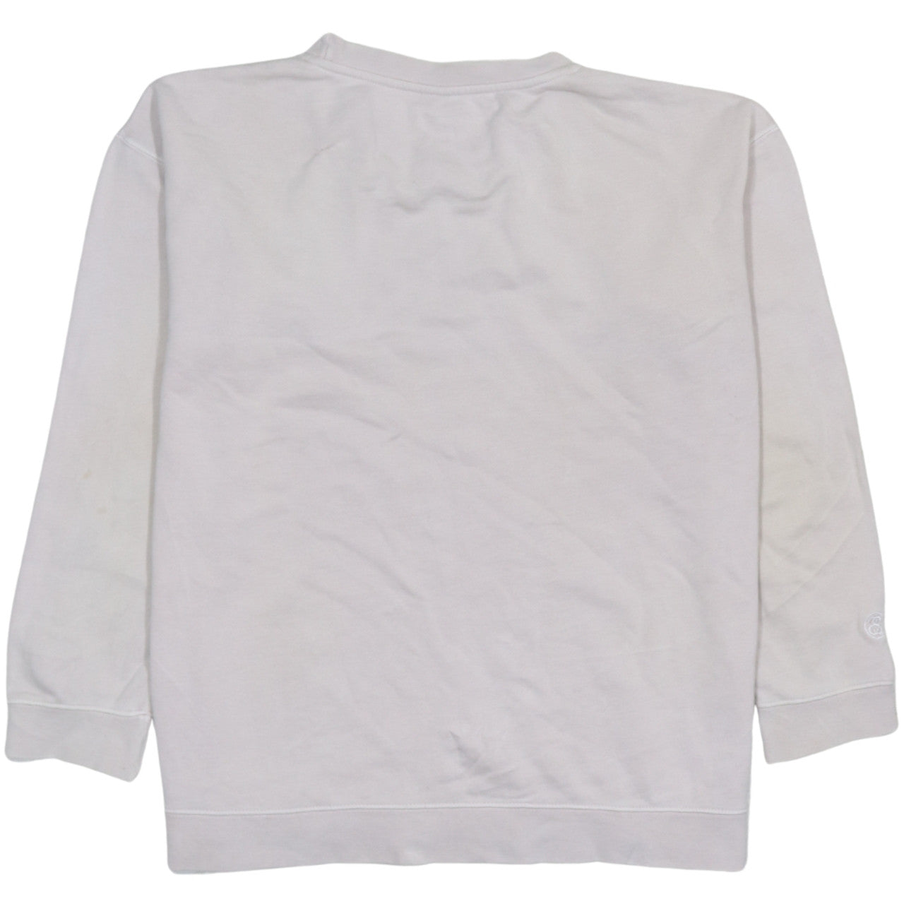 Stussy Womens Beige Size 8 Crew Neck Pullover Sweatshirt