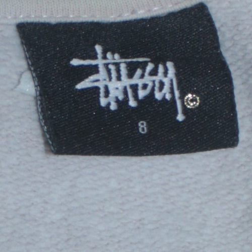 Stussy Womens Beige Size 8 Crew Neck Pullover Sweatshirt