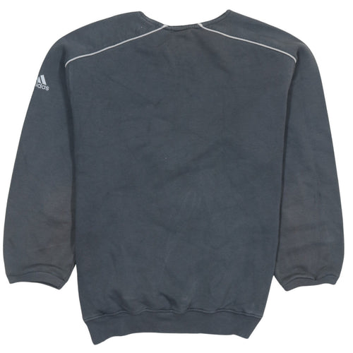 Adidas Men's Grey Embroidered Logo Pullover Sweatshirt Size S