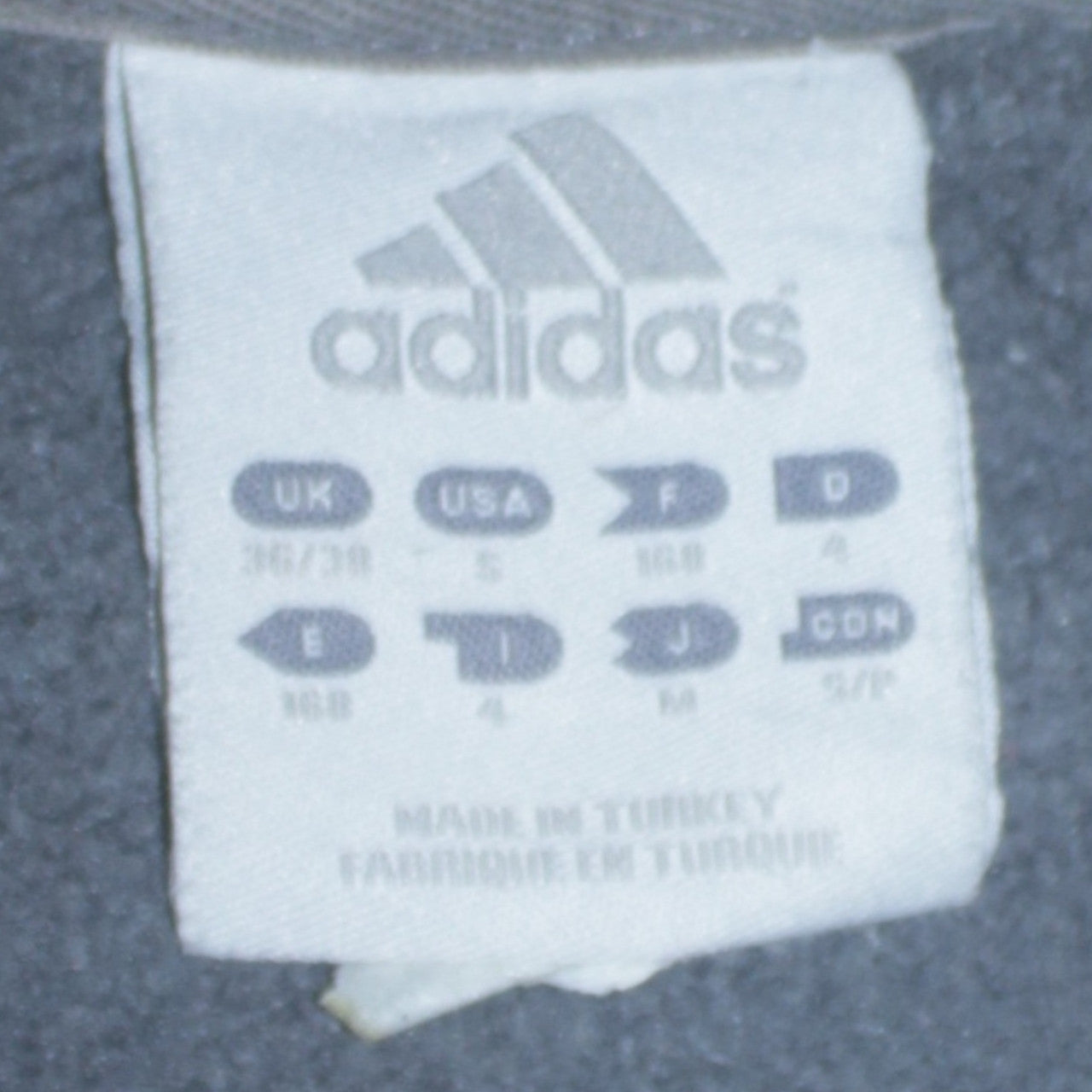 Adidas Men's Grey Embroidered Logo Pullover Sweatshirt Size S