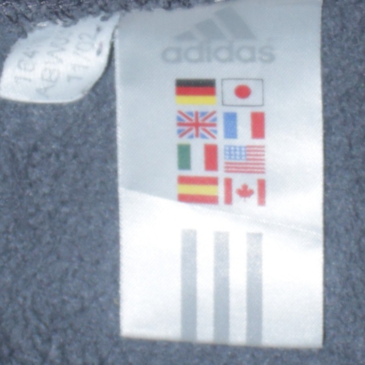 Adidas Men's Grey Embroidered Logo Pullover Sweatshirt Size S