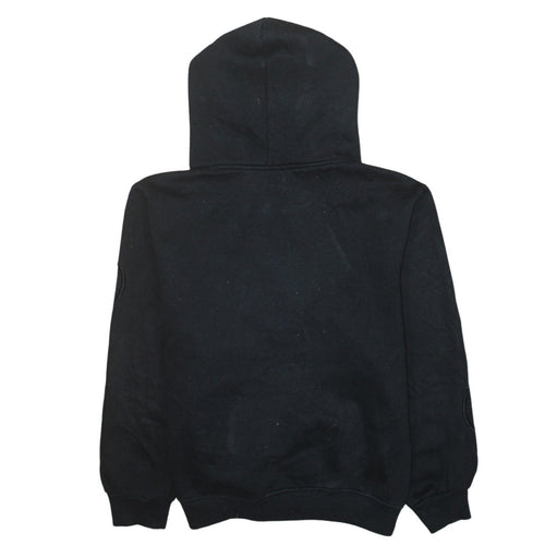 Champion Men's Black Medium Pullover Hoodie with Logo Embroidery