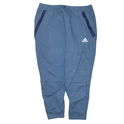 Adidas Men’s Blue 2XL Jogger Trousers Elastic Waist Tapered Fit