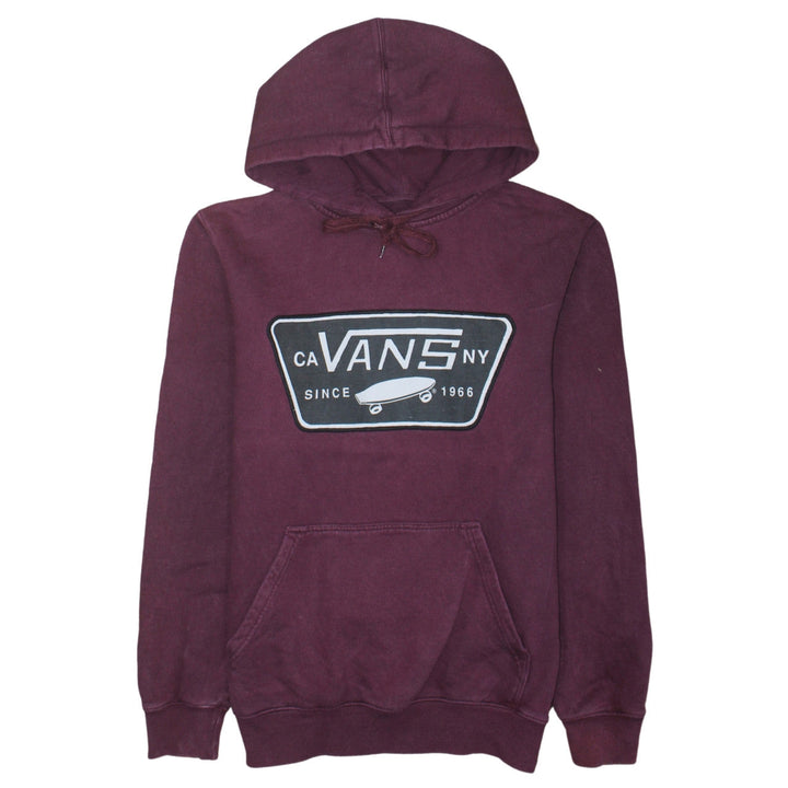 Vans Men's Small Purple Pullover Hoodie with Logo Graphic