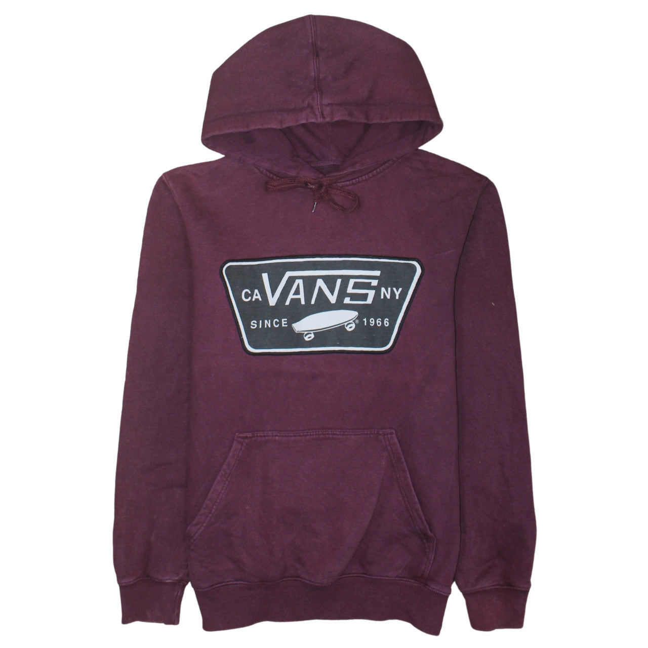 Vans Men's Small Purple Pullover Hoodie with Logo Graphic