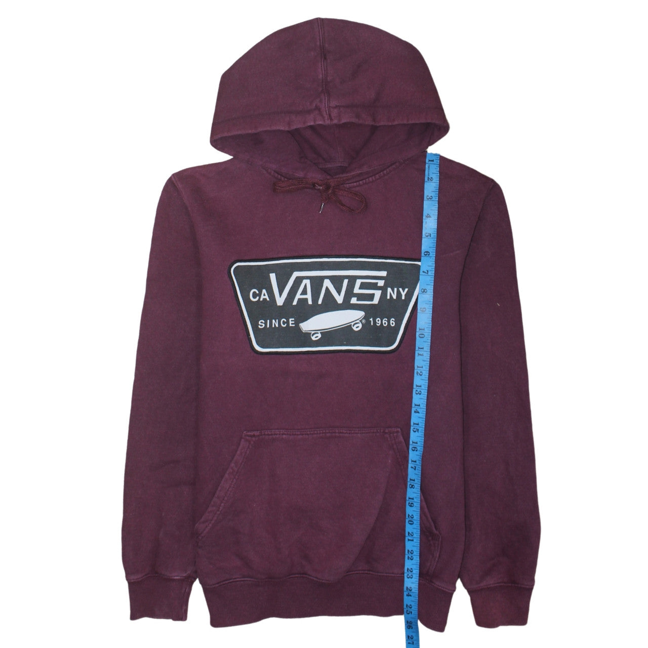 Vans Men's Small Purple Pullover Hoodie with Logo Graphic