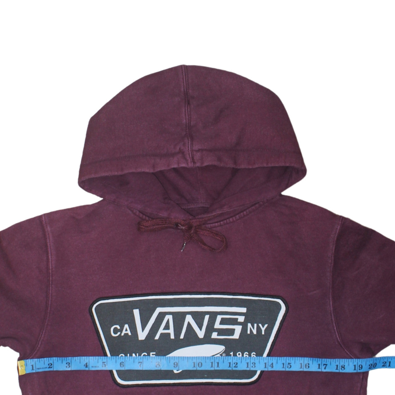Vans Men's Small Purple Pullover Hoodie with Logo Graphic