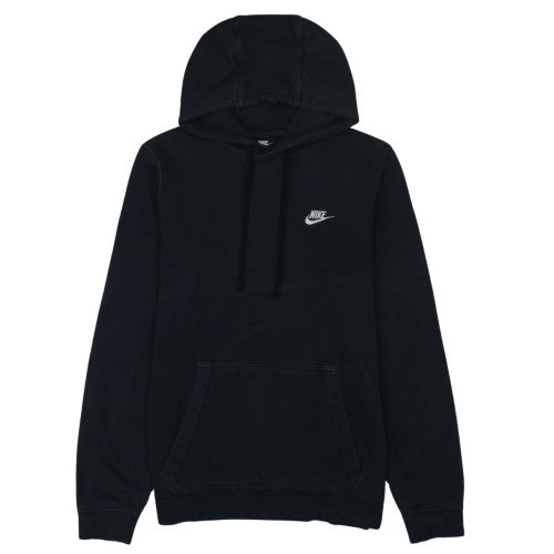 Nike Men's Black Pullover Hoodie Size S Logo Fleece Sweatshirt