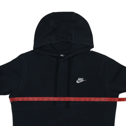 Nike Men's Black Pullover Hoodie Size S Logo Fleece Sweatshirt