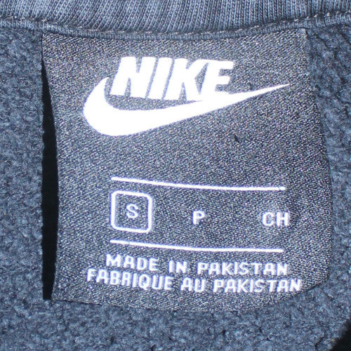 Nike Men's Black Pullover Hoodie Size S Logo Fleece Sweatshirt
