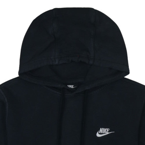 Nike Men's Black Pullover Hoodie Size S Logo Fleece Sweatshirt