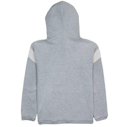 Nike Air Men's Grey 1/2 Zip Hoodie Medium Athletic Logo Fleece