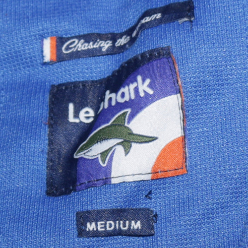 Le Shark Men's Blue Full Zip Sweatshirt Medium Polyester Retro Sports