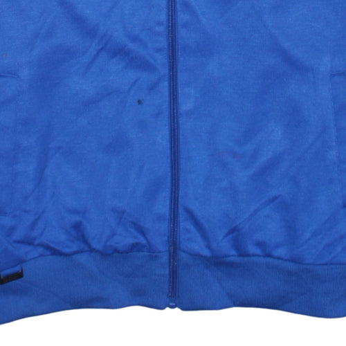 Le Shark Men's Blue Full Zip Sweatshirt Medium Polyester Retro Sports