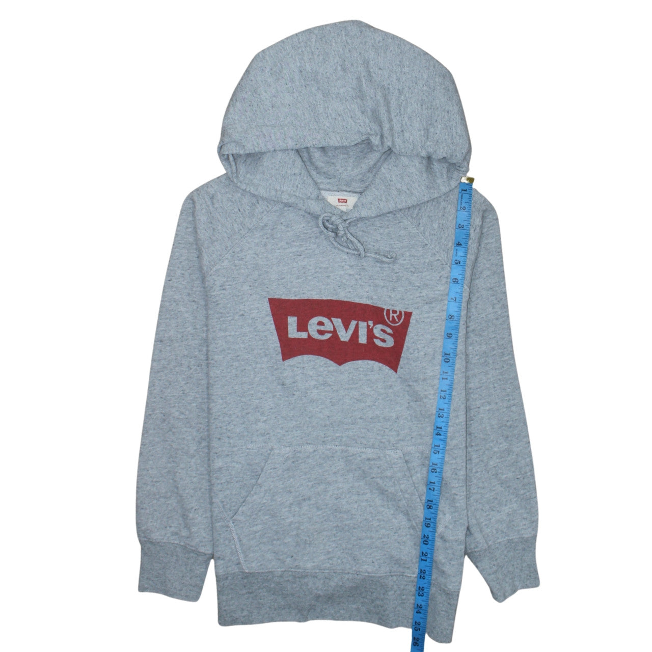 Levi's Mens Grey Pullover Hoodie XS Classic Logo Sweatshirt