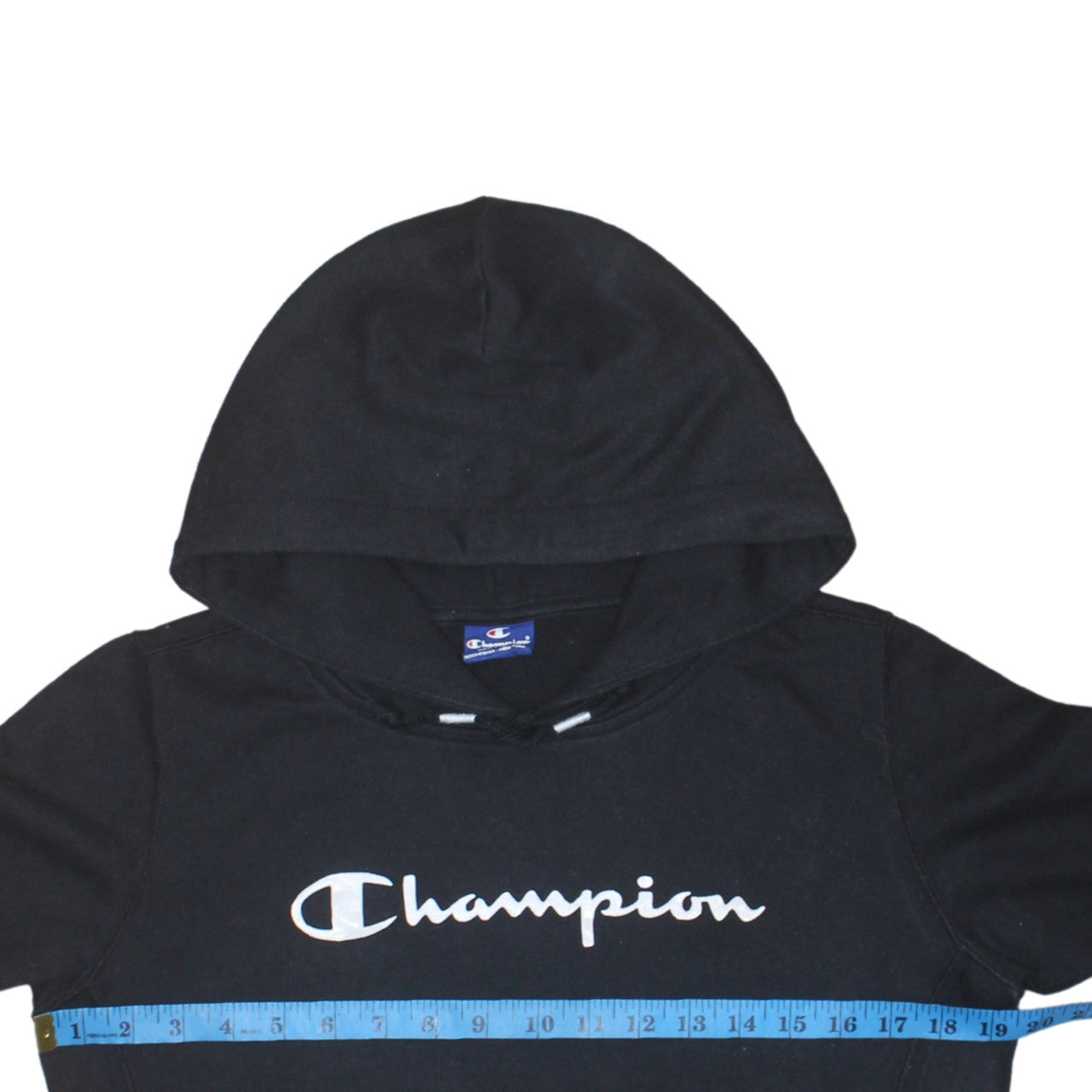 Champion Womens Black Large Pullover Hoodie Sweatshirt