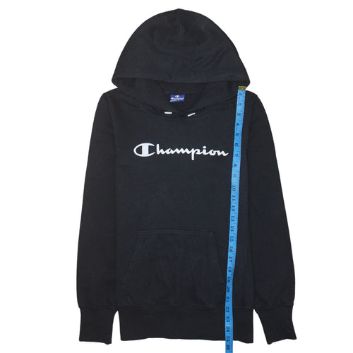 Champion Womens Black Large Pullover Hoodie Sweatshirt