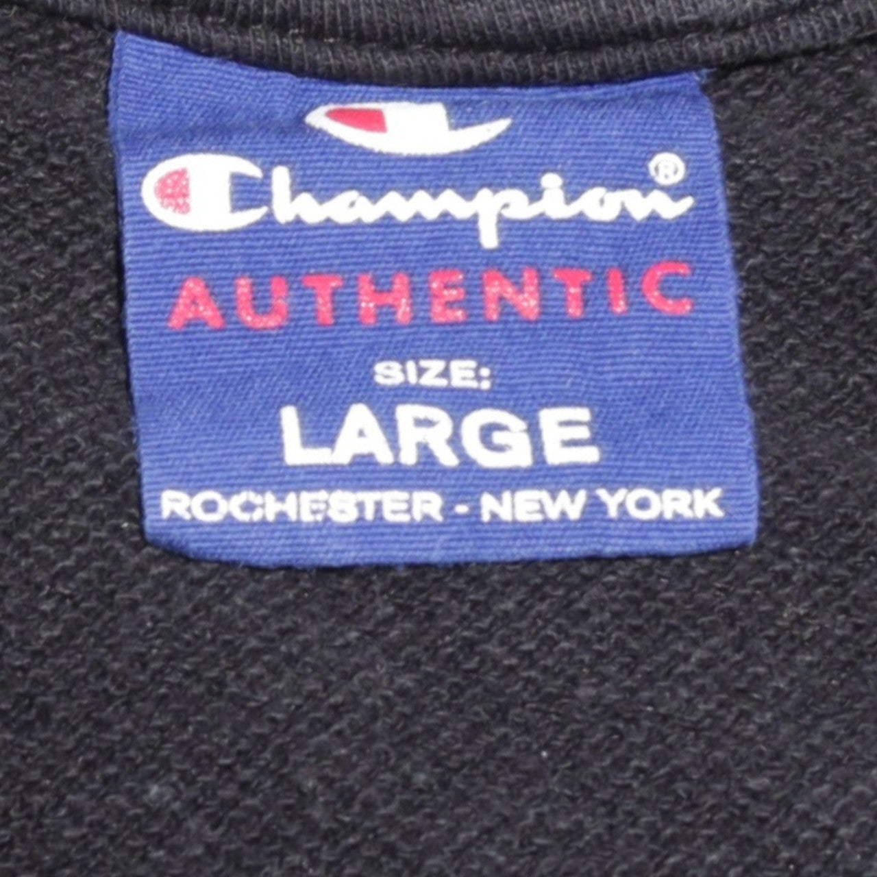 Champion Womens Black Large Pullover Hoodie Sweatshirt