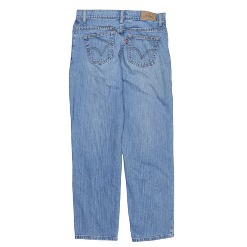 Levi's Womens Blue 550 Relaxed Fit Straight Jeans Size 4 Short
