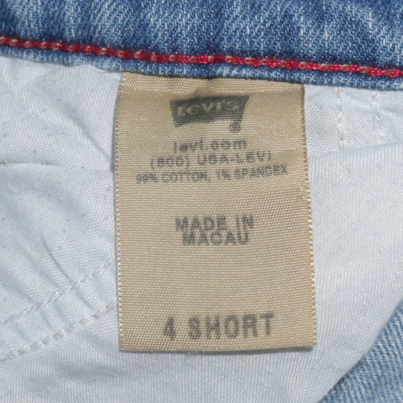 Levi's Womens Blue 550 Relaxed Fit Straight Jeans Size 4 Short