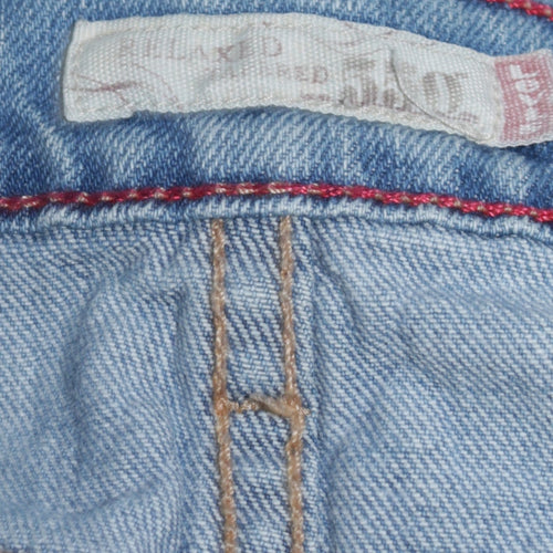 Levi's Womens Blue 550 Relaxed Fit Straight Jeans Size 4 Short