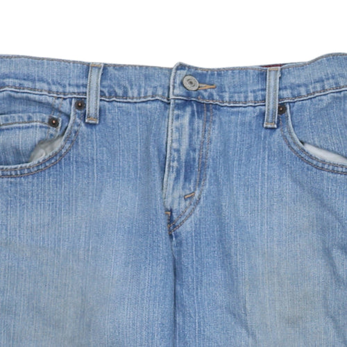 Levi's Womens Blue 550 Relaxed Fit Straight Jeans Size 4 Short