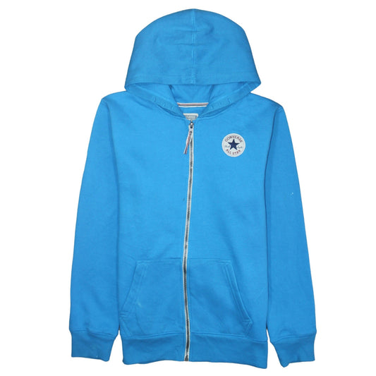 Converse Boys Blue Full Zip Hoodie XL 13-15 Years Cotton Blend Casual All Star