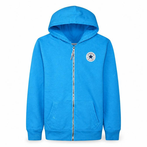 Converse Boys Blue Full Zip Hoodie XL 13-15 Years Cotton Blend Casual All Star