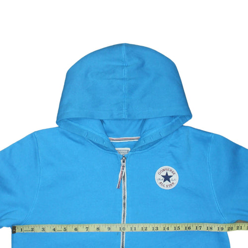 Converse Boys Blue Full Zip Hoodie XL 13-15 Years Cotton Blend Casual All Star