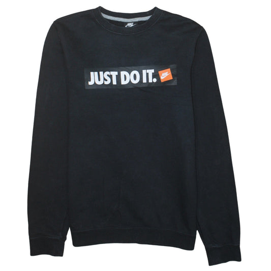 Nike Men's Black Just Do It Crew Neck Sweatshirt Size S