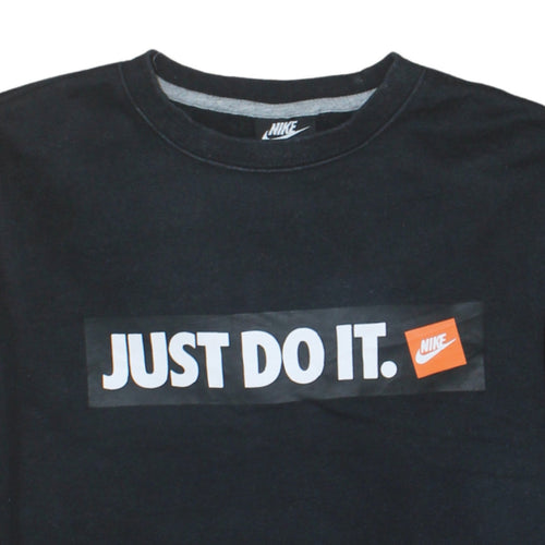 Nike Men's Black Just Do It Crew Neck Sweatshirt Size S
