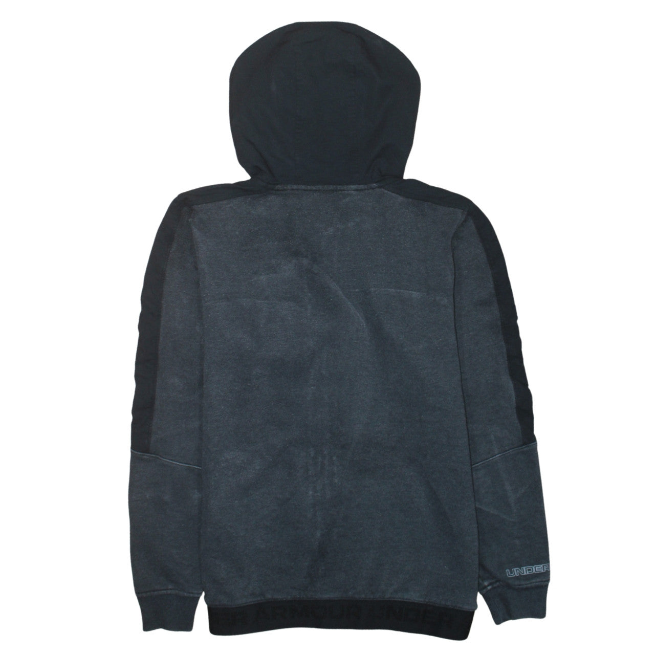 Under Armour Men's Grey Full Zip Hoodie Size S Relaxed Fit Fleece
