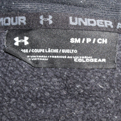 Under Armour Men's Grey Full Zip Hoodie Size S Relaxed Fit Fleece