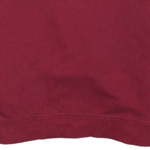 Vans Women’s Red Sweatshirt XL Cotton Crew Neck Pullover Logo Print