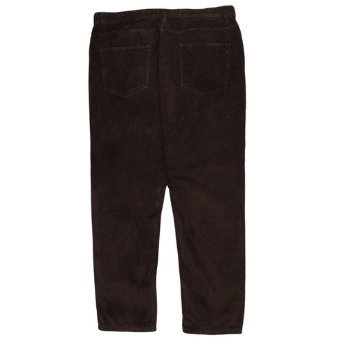 TEX Men Brown Corduroy Five Pocket Trousers Size 52 Regular Fit