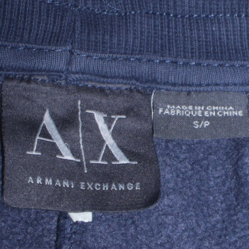 Armani Exchange Men's Blue Sweatpants S Regular Fit Fleece