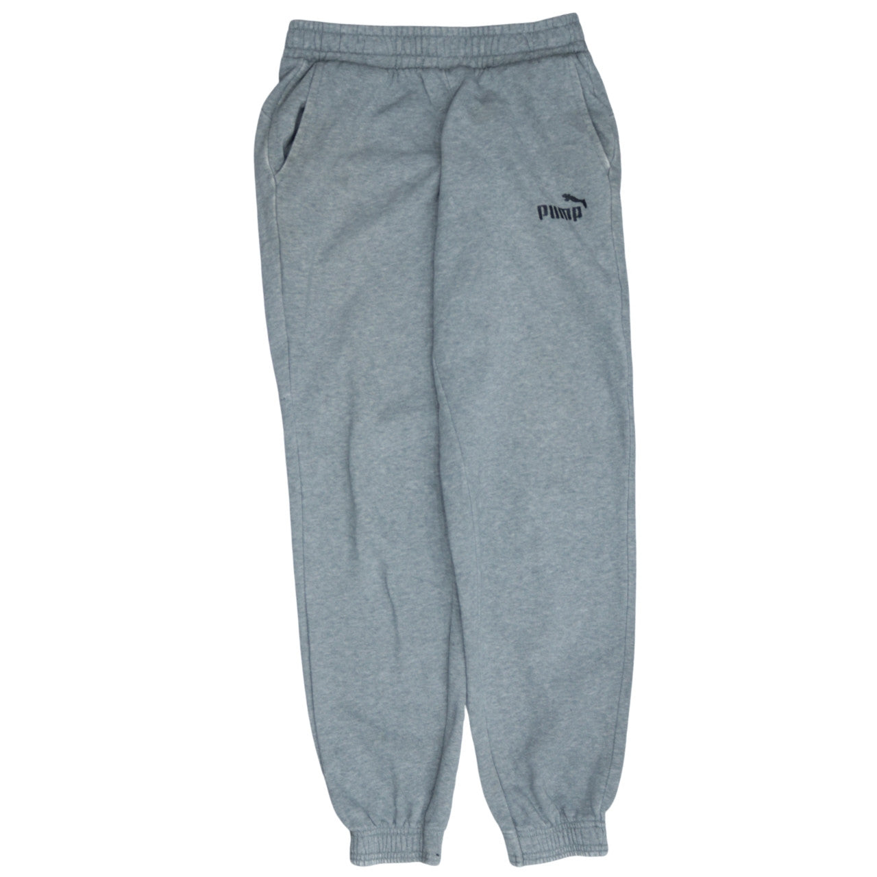 Puma Boys Grey XL Sweatpants Fleece Joggers Elastic Waist Activewear