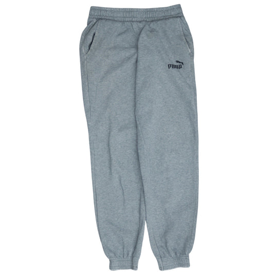 Puma Boys Grey XL Sweatpants Fleece Joggers Elastic Waist Activewear
