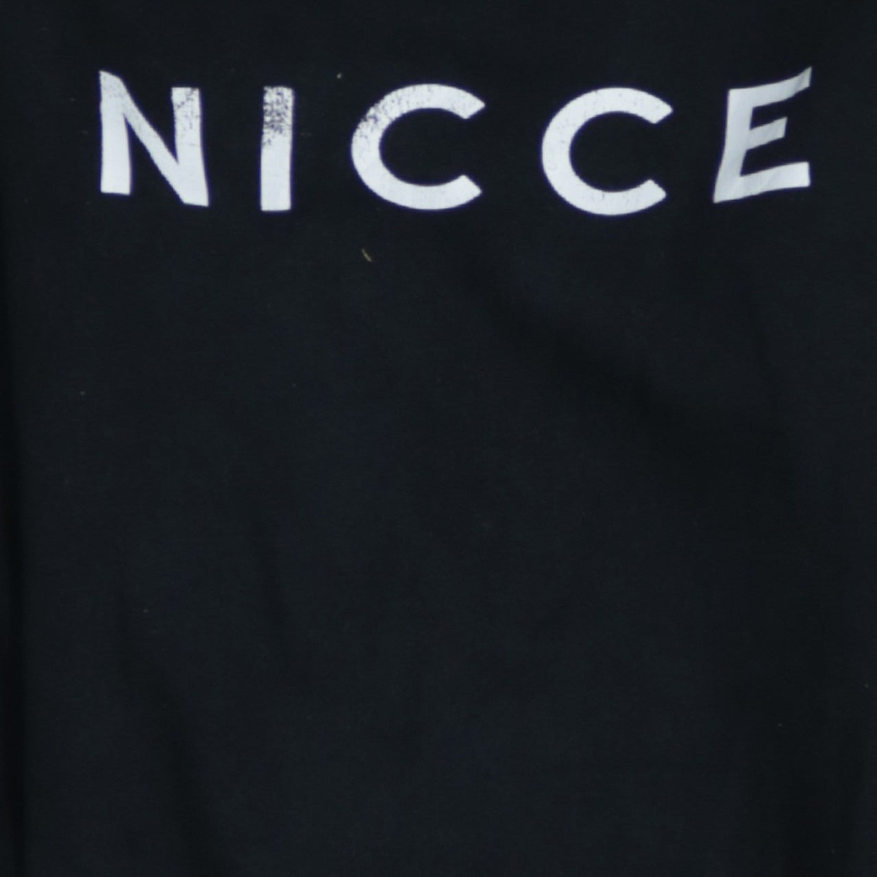 Nicce Mens Black XS Logo Crew Neck Pullover Sweatshirt