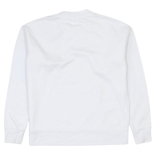 Disney Women White Mickey Mouse Pullover Sweatshirt 2XS
