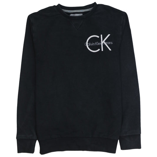 Calvin Klein Jeans Men's Black Small Crew Neck Sweatshirt