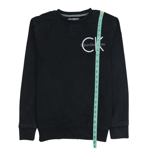Calvin Klein Jeans Men's Black Small Crew Neck Sweatshirt