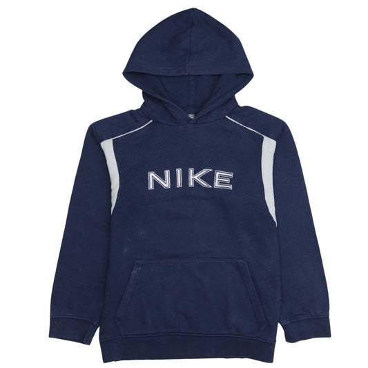 Nike Boys Navy Blue Pullover Hoodie L 12-13 Years Hooded Sweatshirt