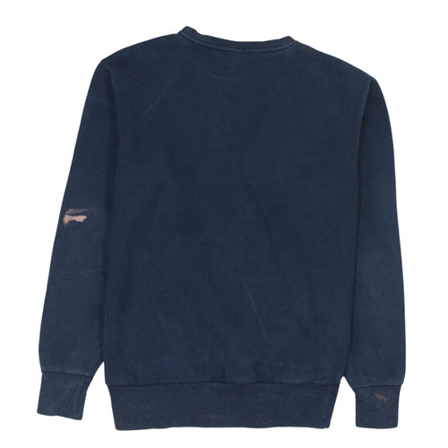 Ellesse Men's Blue Small Pullover Logo Sweatshirt