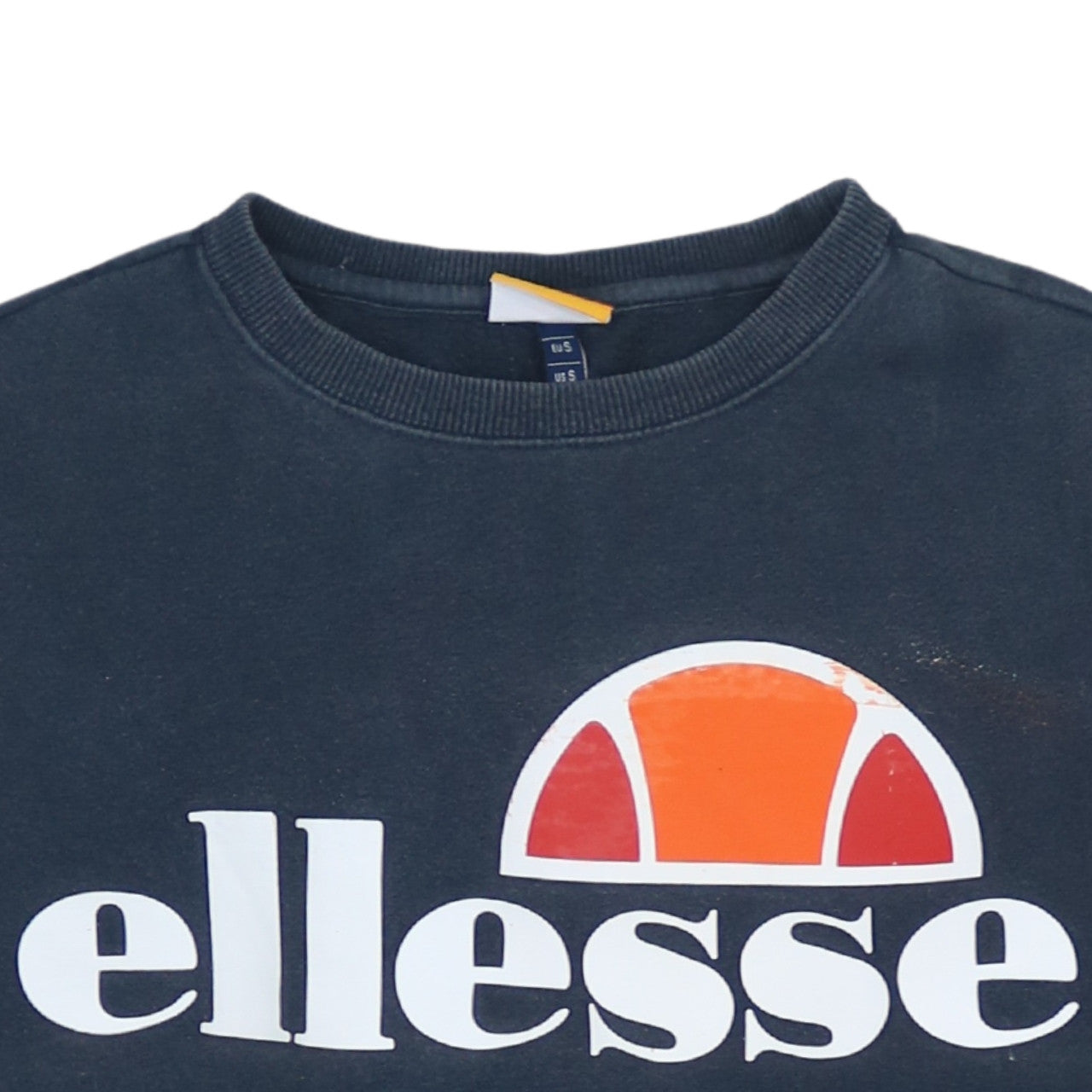 Ellesse Men's Blue Small Pullover Logo Sweatshirt