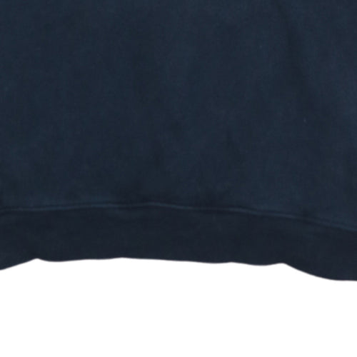 Under Armour Boys Blue Colourblock Pullover Hoodie YXL ColdGear