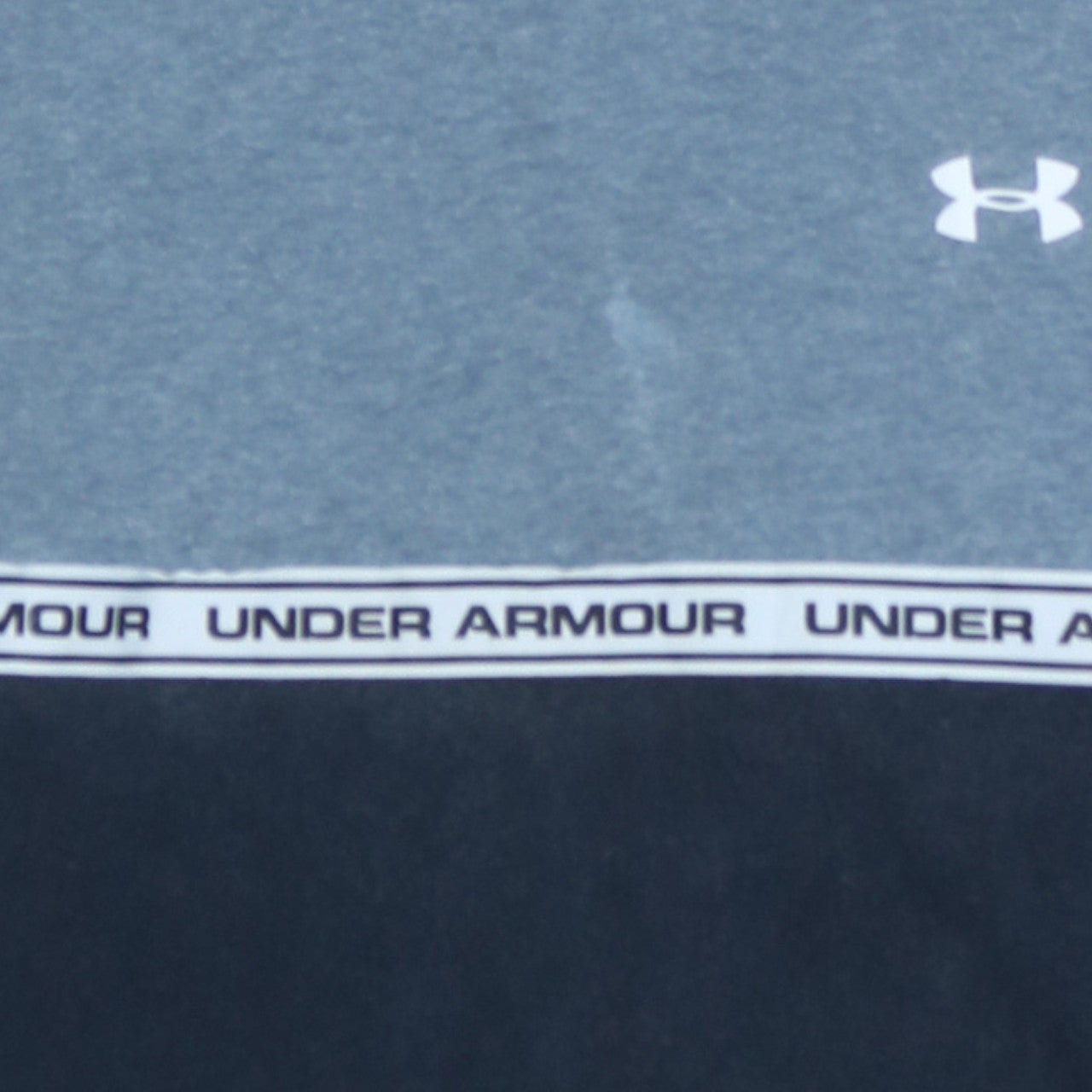 Under Armour Boys Blue Colourblock Pullover Hoodie YXL ColdGear