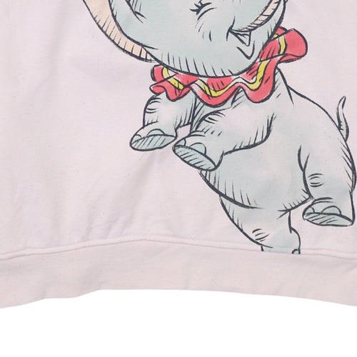 Disney Women’s Pink Dumbo Pullover Hoodie Size S