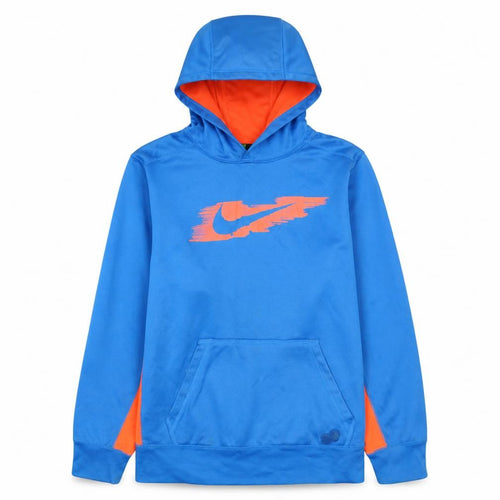 Nike Boys Blue Therma-Fit Pullover Hoodie XL - Athletic Winter Wear