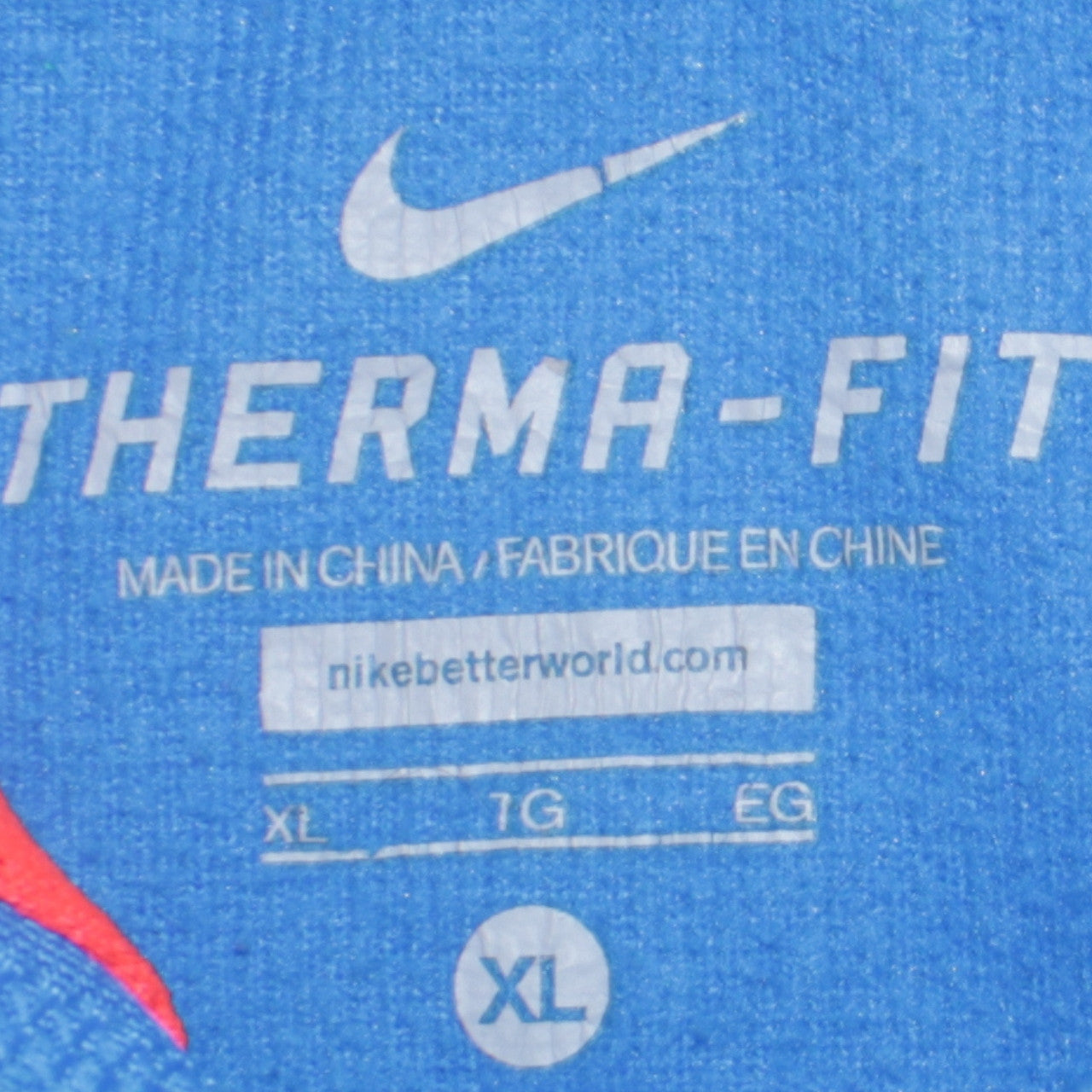 Nike Boys Blue Therma-Fit Pullover Hoodie XL - Athletic Winter Wear